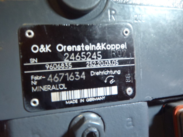 O&K 252.20.03.05 - 2465245 - Pompe hydraulique pour Engins de chantier: photos 3 O&K 252.20.03.05 - 2465245 - Pompe hydraulique pour Engins de chantier: photos 3