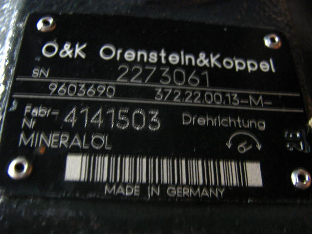 O&K 9603690 - - Moteur hydraulique pour Engins de chantier: photos 2 O&K 9603690 - - Moteur hydraulique pour Engins de chantier: photos 2