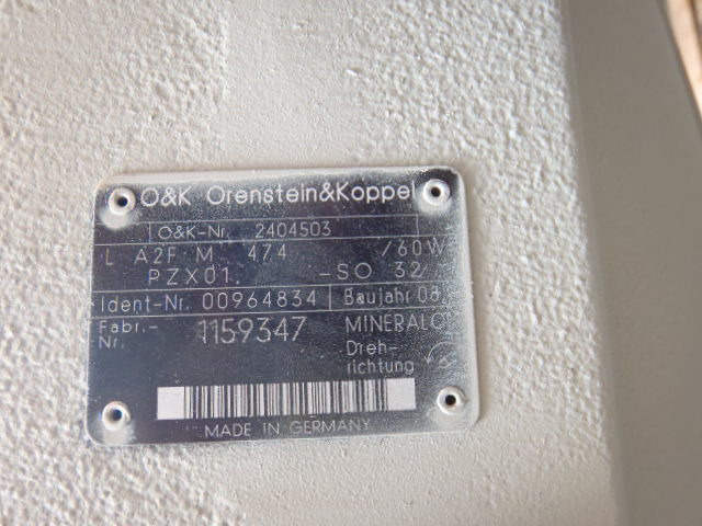 O&K A2FM474/60W-PZX01-SO32 - - Moteur hydraulique pour Engins de chantier: photos 3 O&K A2FM474/60W-PZX01-SO32 - - Moteur hydraulique pour Engins de chantier: photos 3