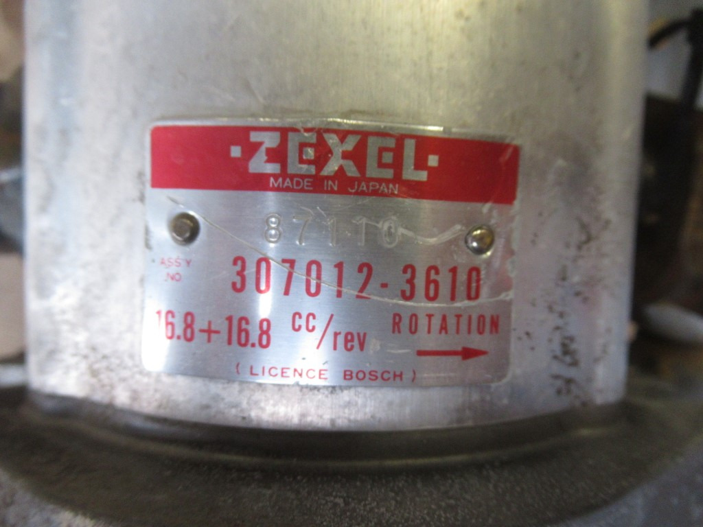 Zexel 307012-3610 - - Pompe hydraulique pour Engins de chantier: photos 4 Zexel 307012-3610 - - Pompe hydraulique pour Engins de chantier: photos 4