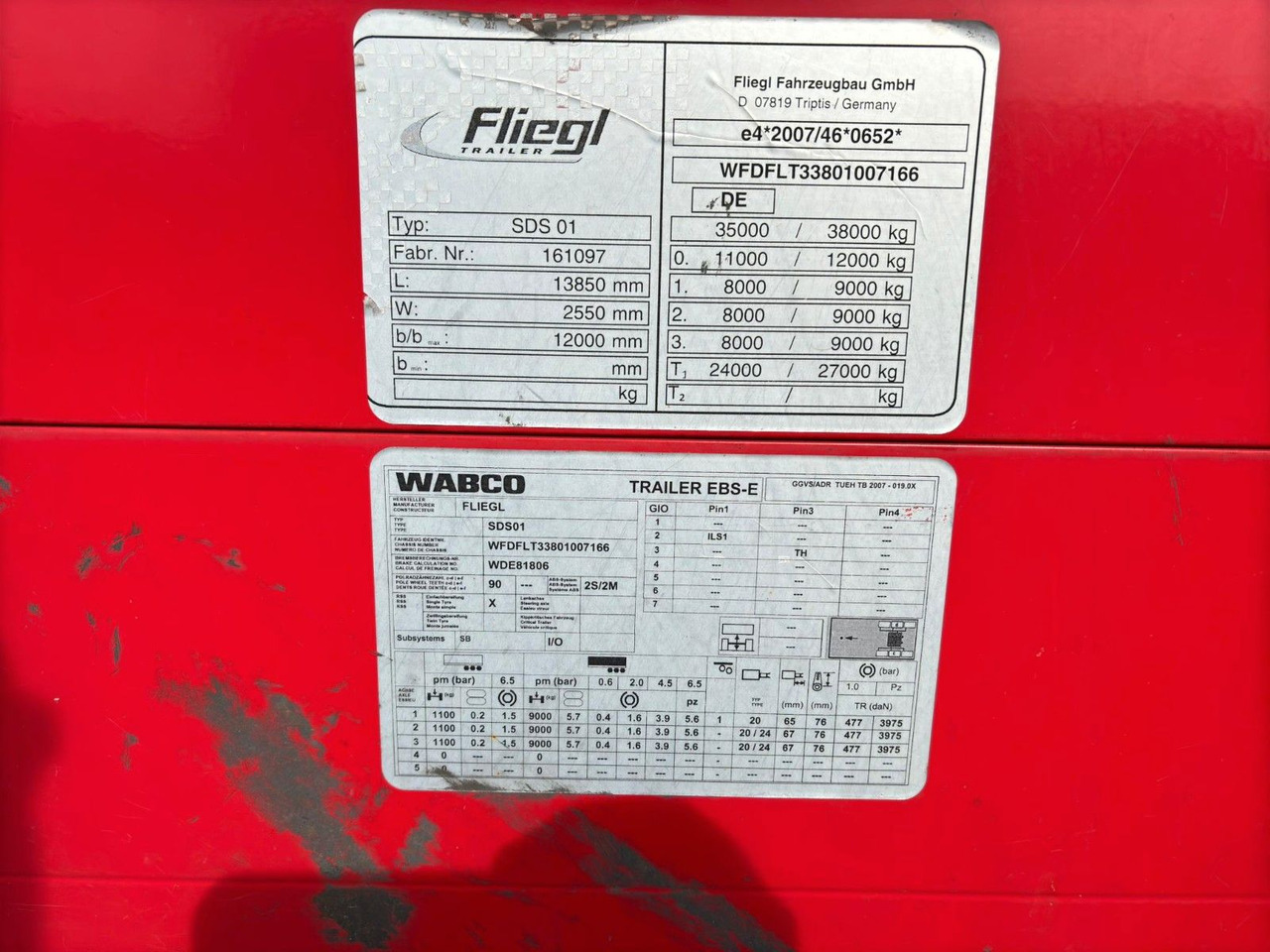 Semi-remorque rideaux coulissants Fliegl SDS 380 01: photos 7 Semi-remorque rideaux coulissants Fliegl SDS 380 01: photos 7