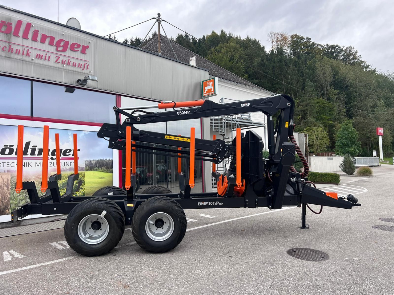 BMF BMF 10T2 mit BMF 850 HP Kran - Remorque forestière: photos 2 BMF BMF 10T2 mit BMF 850 HP Kran - Remorque forestière: photos 2