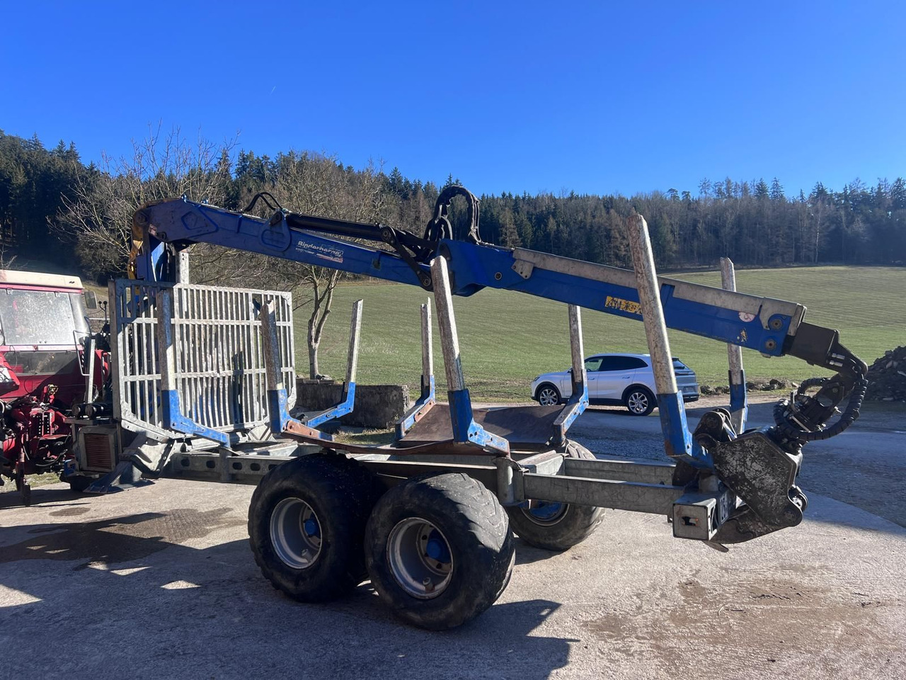 Binderberger RW14 mit Penz BP 8000L Kran - Remorque forestière: photos 4 Binderberger RW14 mit Penz BP 8000L Kran - Remorque forestière: photos 4