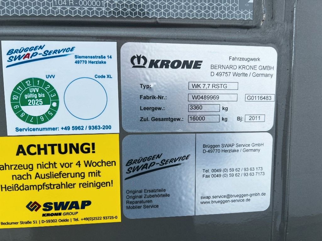 Carrosserie fourgon Krone Heck & Front  Alu.- Rolltor: photos 11