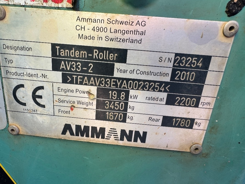 Ammann AV 33-2 - Rouleau compresseur: photos 4 Ammann AV 33-2 - Rouleau compresseur: photos 4