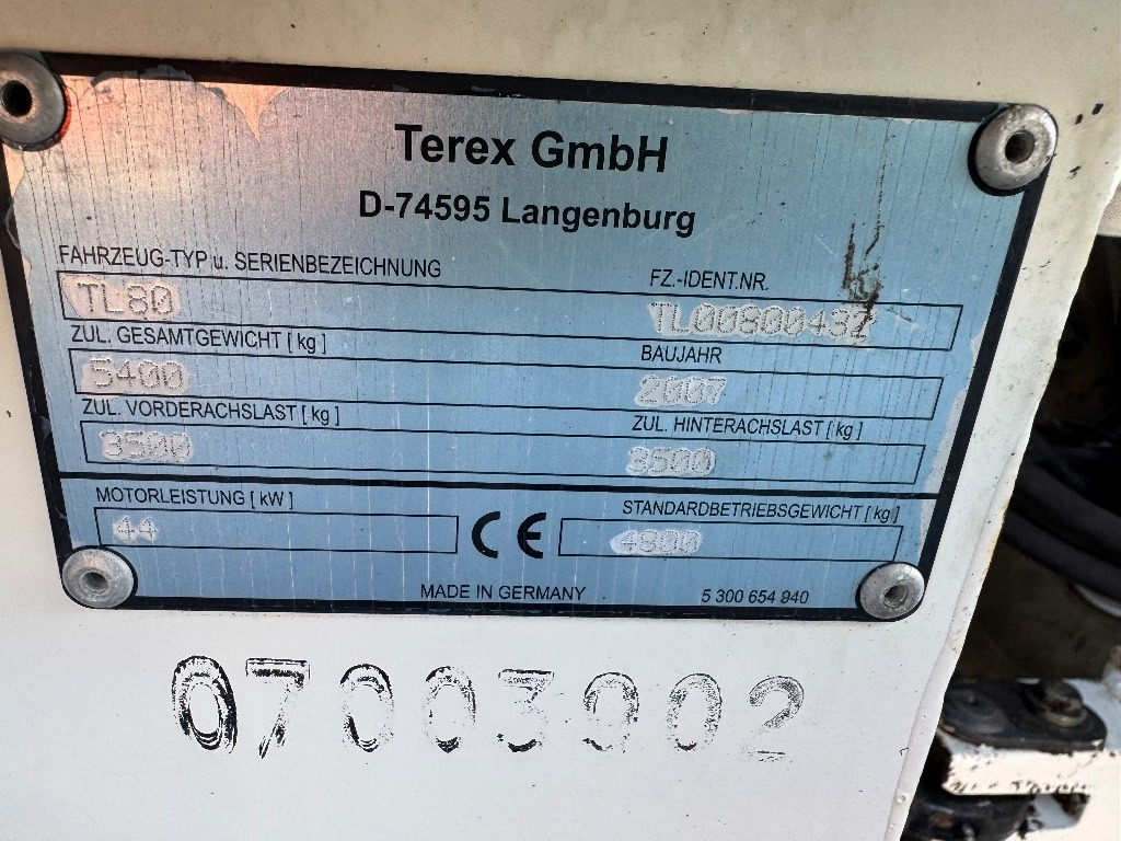 Terex TL 80 - Chargeuse sur pneus: photos 3 Terex TL 80 - Chargeuse sur pneus: photos 3