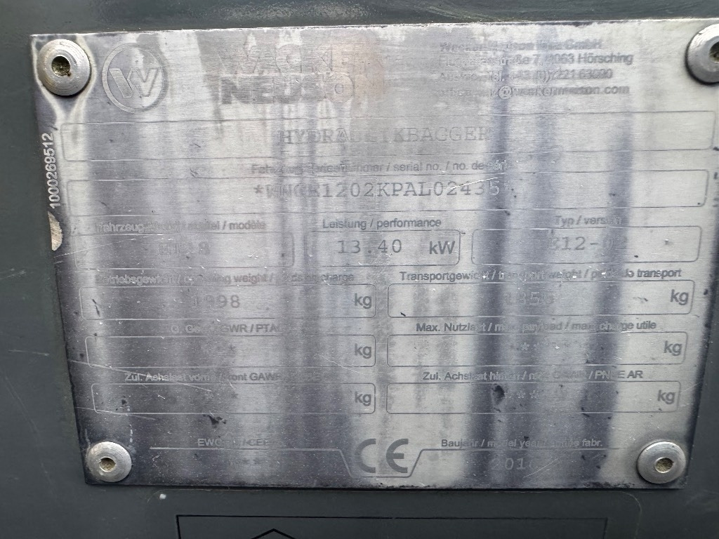 Wacker Neuson ET 18 - Mini pelle: photos 4 Wacker Neuson ET 18 - Mini pelle: photos 4