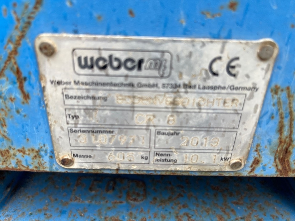 Weber CR 8 - Plaque vibrante: photos 4 Weber CR 8 - Plaque vibrante: photos 4