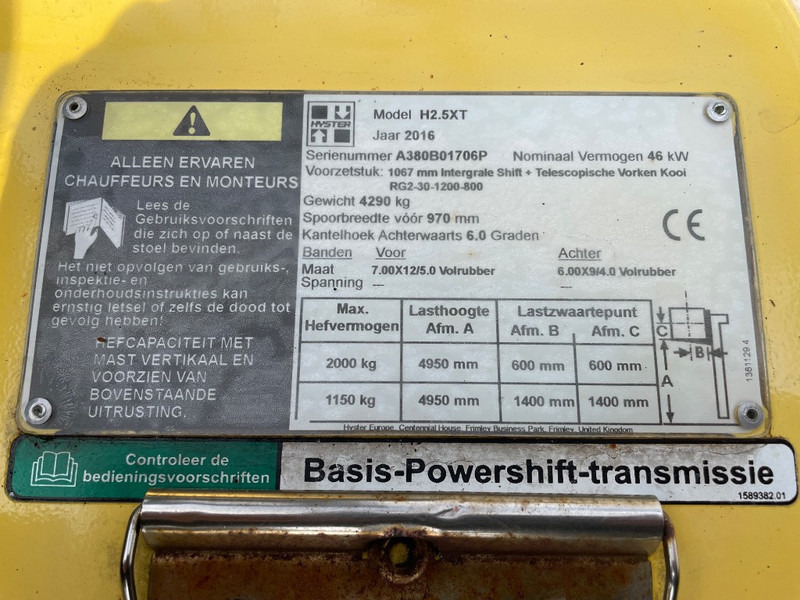 Hyster H 2.5 XT - Chariot élévateur à gaz: photos 3 Hyster H 2.5 XT - Chariot élévateur à gaz: photos 3