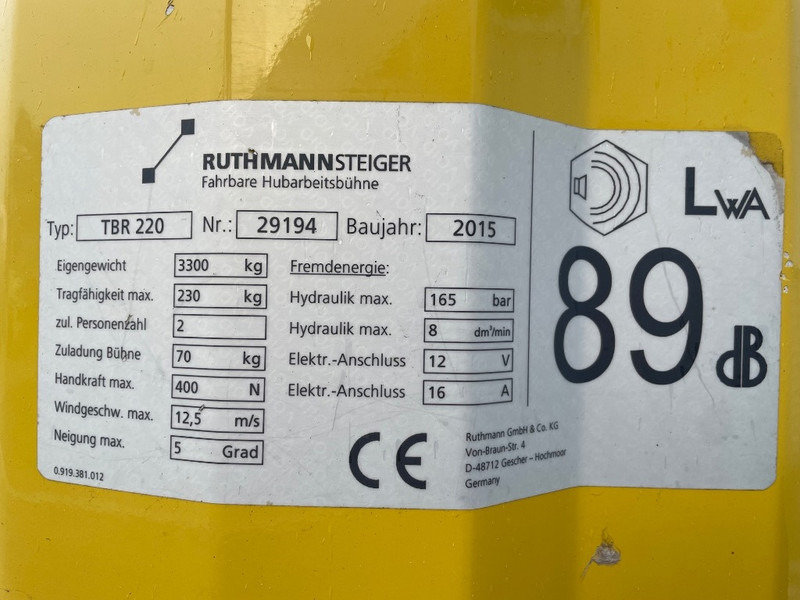 Ruthmann TBR 220 - Camion avec nacelle: photos 3 Ruthmann TBR 220 - Camion avec nacelle: photos 3