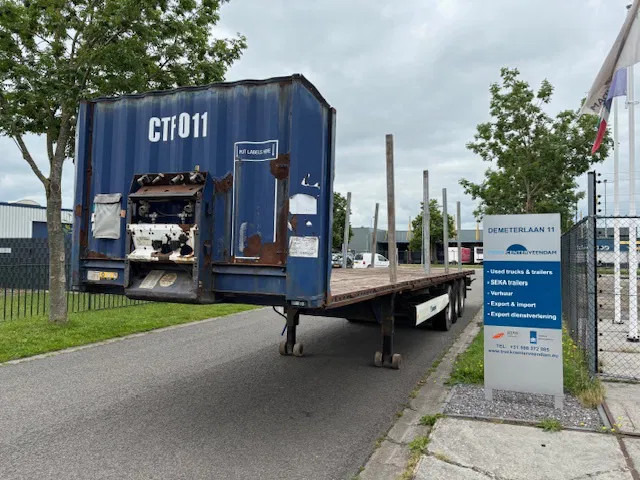Krone SD Flatbed met rongen 41 ton standard chassis - Semi-remorque plateau: photos 1 Krone SD Flatbed met rongen 41 ton standard chassis - Semi-remorque plateau: photos 1