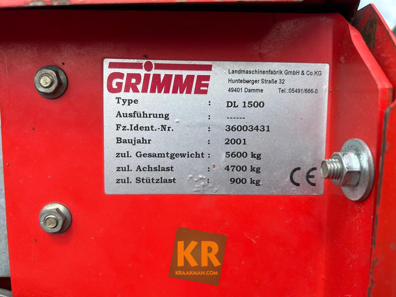 Grimme dl 1500 - Arracheuse de pommes de terre: photos 1 Grimme dl 1500 - Arracheuse de pommes de terre: photos 1