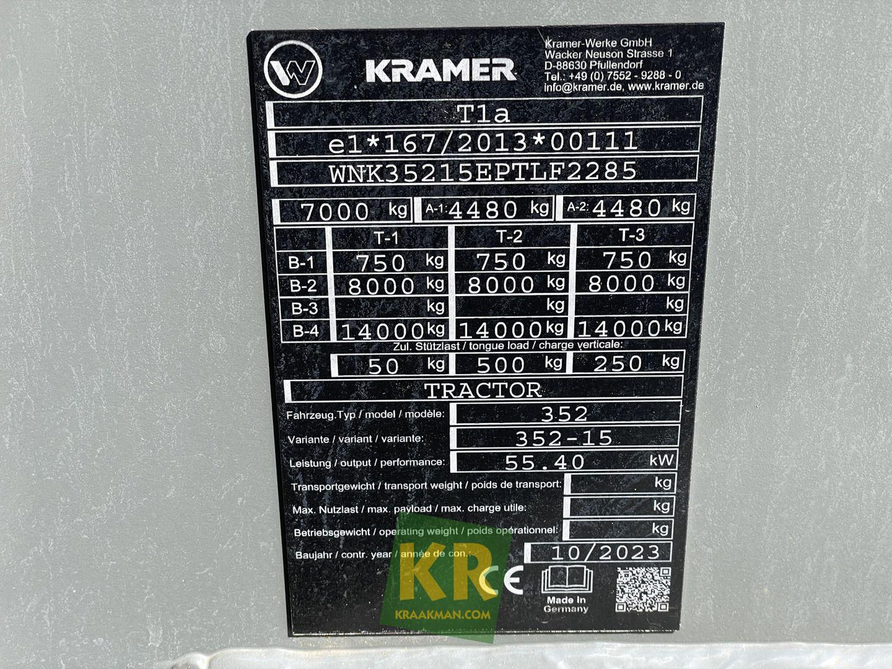 Chargeuse sur pneus télescopique neuf Kramer Overig: photos 8 Chargeuse sur pneus télescopique neuf Kramer Overig: photos 8