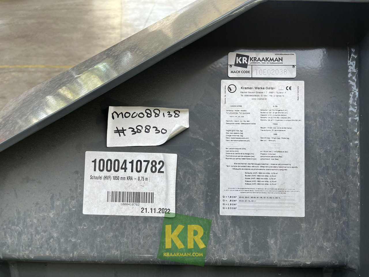 Kramer Voorzetstukken - Godet pour chargeur: photos 4 Kramer Voorzetstukken - Godet pour chargeur: photos 4