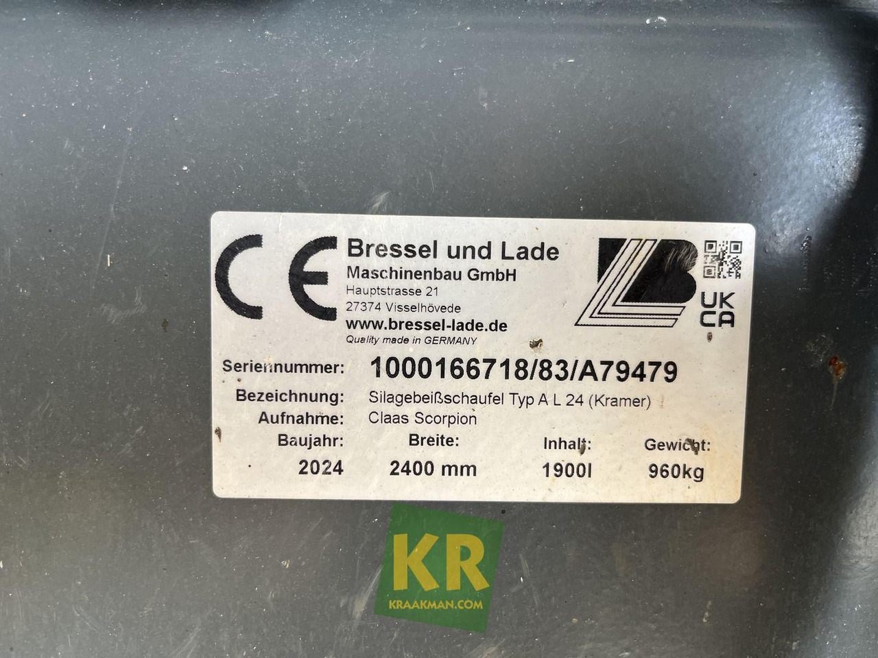 Voorzetstukken Kramer - Godet pour chargeur: photos 5 Voorzetstukken Kramer - Godet pour chargeur: photos 5