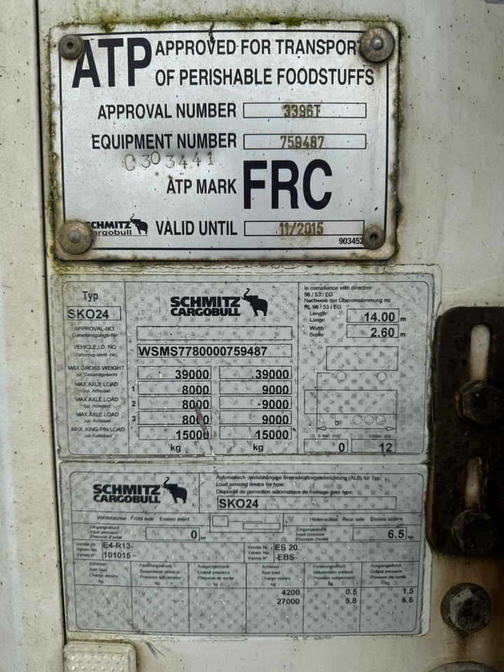 Schmitz Cargobull 2009 Vector 1850 MT - Semi-remorque frigorifique: photos 3 Schmitz Cargobull 2009 Vector 1850 MT - Semi-remorque frigorifique: photos 3