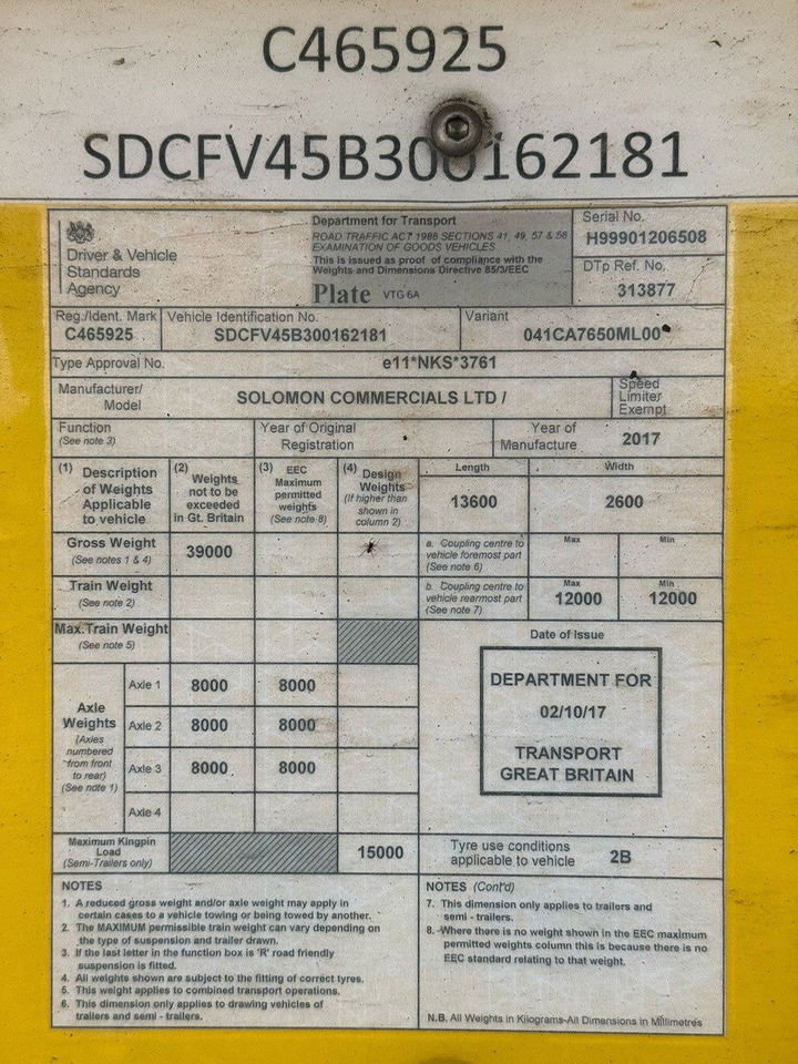 Solomon 2017 Vector 1950 MT - Semi-remorque frigorifique: photos 3 Solomon 2017 Vector 1950 MT - Semi-remorque frigorifique: photos 3