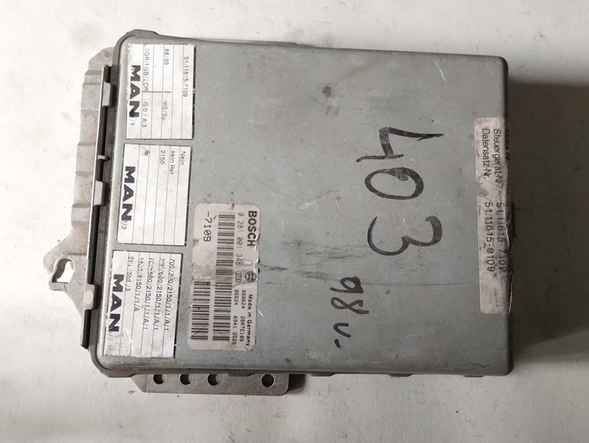 STEROWNIK SILNIKA MAN F2000 403 EDC 0281001346 7109 51116157109 - Bloc de gestion: photos 1 STEROWNIK SILNIKA MAN F2000 403 EDC 0281001346 7109 51116157109 - Bloc de gestion: photos 1