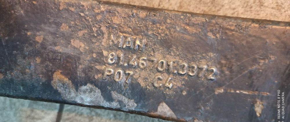 WĄS ZWROTNICY DOLNY PRAWY DRĄŻKA PRZOD NAPED MAN F90 F2000 TG TGA TGS TGX 4X4 6X6 8X6 8X8 CZĘŚCI - Essieu avant: photos 4 WĄS ZWROTNICY DOLNY PRAWY DRĄŻKA PRZOD NAPED MAN F90 F2000 TG TGA TGS TGX 4X4 6X6 8X6 8X8 CZĘŚCI - Essieu avant: photos 4