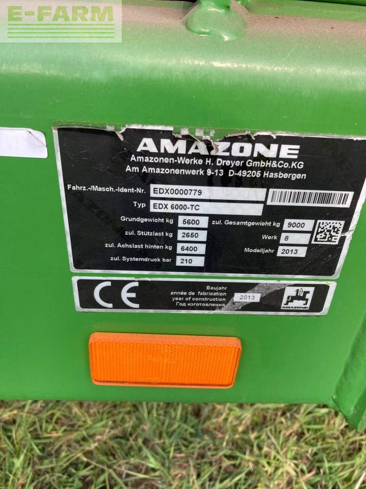Semoir monograine Amazone EDX 6000-TC: photos 15