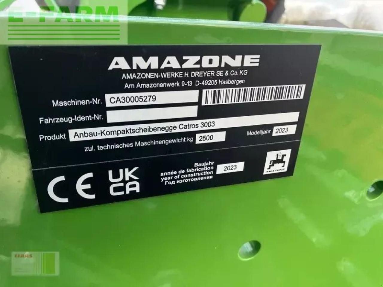 Amazone catros+ 3003 - Cover crop: photos 4 Amazone catros+ 3003 - Cover crop: photos 4