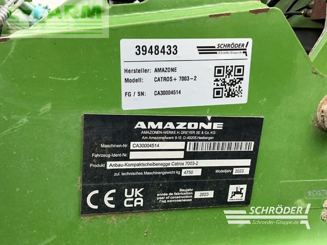 Cover crop Amazone güllescheibenegge catros+ 7003-2: photos 15 Cover crop Amazone güllescheibenegge catros+ 7003-2: photos 15