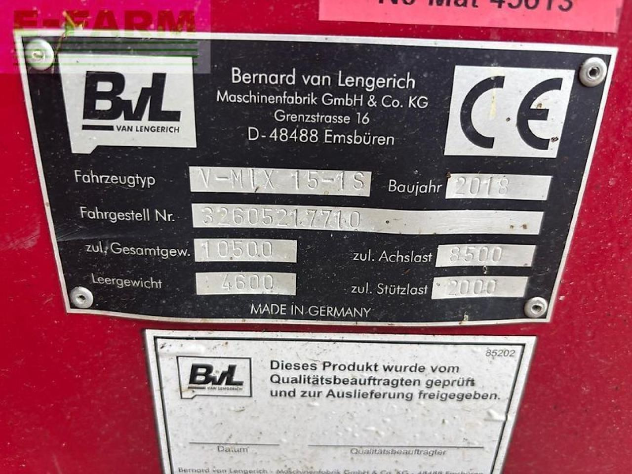 BVL - van Lengerich v - mix 15 - 1s neue schnecke - Matériel d'élevage: photos 3 BVL - van Lengerich v - mix 15 - 1s neue schnecke - Matériel d'élevage: photos 3