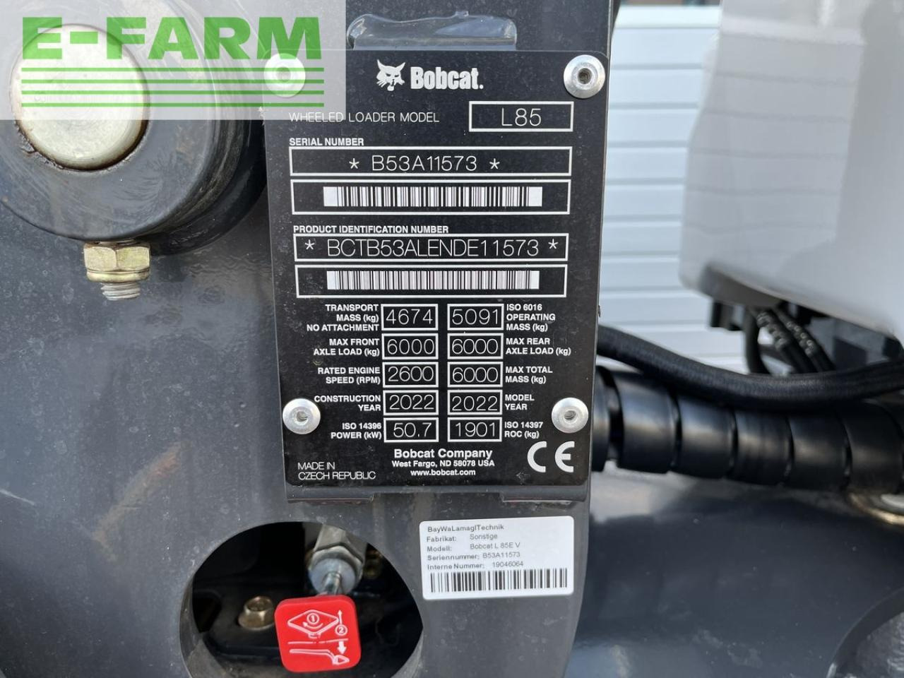 Bobcat bobcat l85e - Chargeuse sur pneus: photos 2 Bobcat bobcat l85e - Chargeuse sur pneus: photos 2