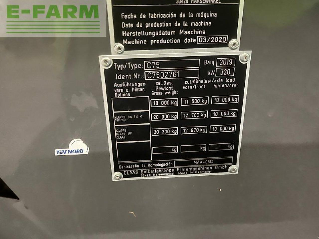 Moissonneuse-batteuse CLAAS lexion 750: photos 6 Moissonneuse-batteuse CLAAS lexion 750: photos 6