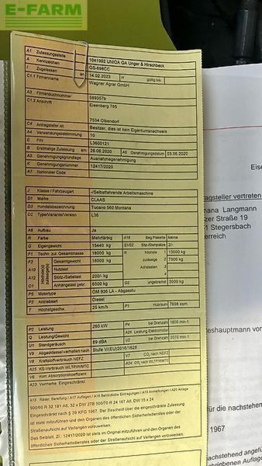 Moissonneuse-batteuse CLAAS tucano 560 montana: photos 18 Moissonneuse-batteuse CLAAS tucano 560 montana: photos 18