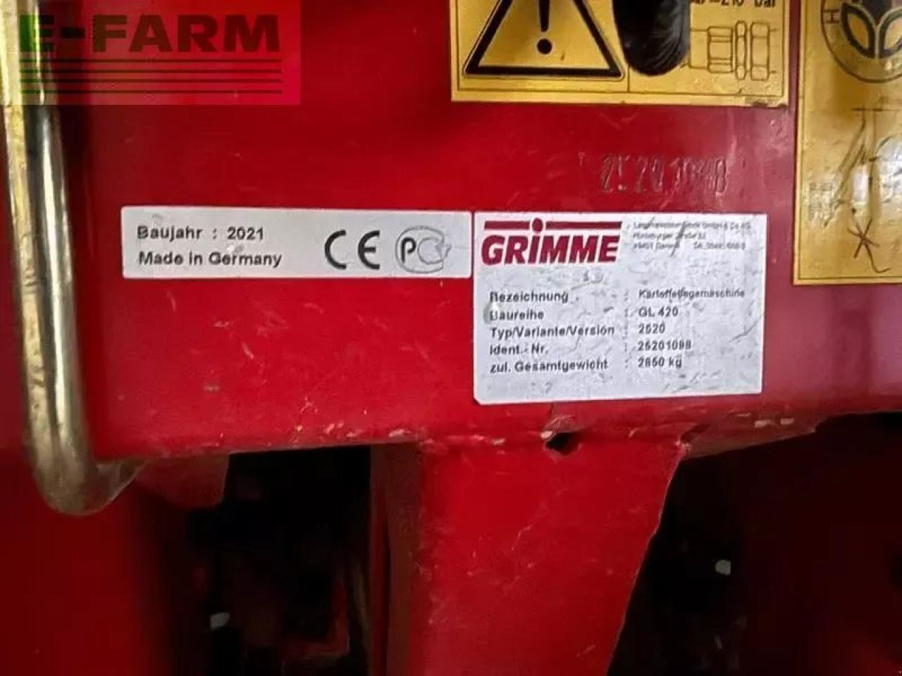 Grimme gl420 - Arracheuse de pommes de terre: photos 5 Grimme gl420 - Arracheuse de pommes de terre: photos 5