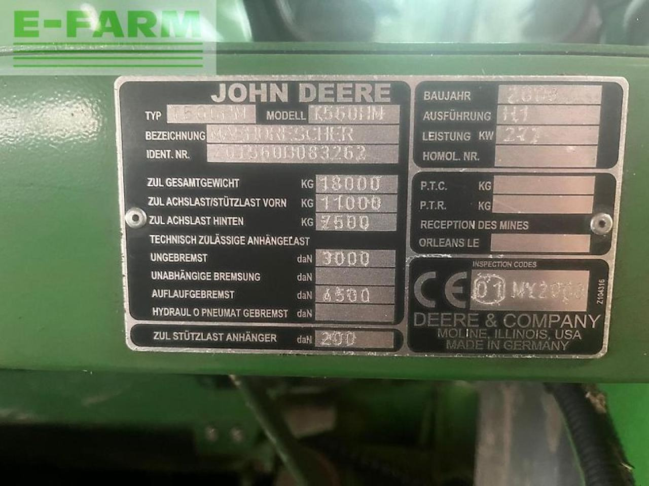 John Deere t560 hm - Moissonneuse-batteuse: photos 2 John Deere t560 hm - Moissonneuse-batteuse: photos 2