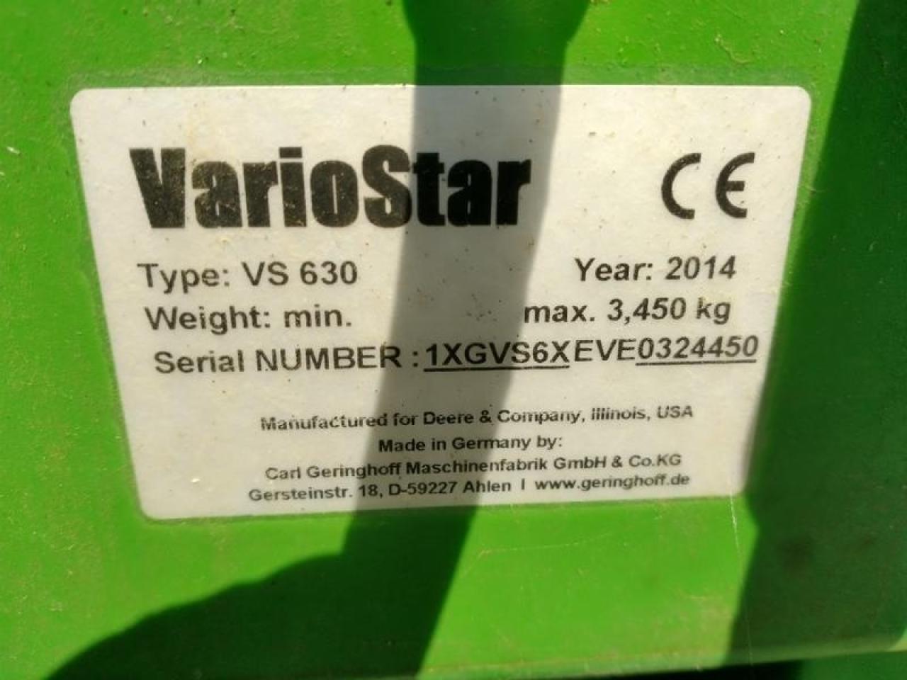 John Deere vs630 variostar 9,5m - Moissoneuse: photos 5 John Deere vs630 variostar 9,5m - Moissoneuse: photos 5