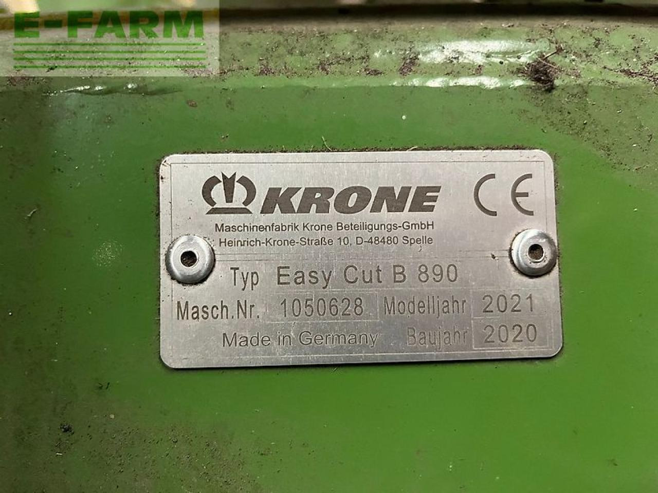 Krone easy cut b 890 - Faucheuse: photos 4 Krone easy cut b 890 - Faucheuse: photos 4