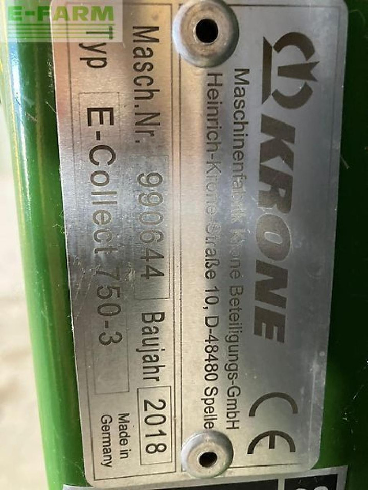 Krone easycollect 750-3 - Accessoire aux ensileuses: photos 5 Krone easycollect 750-3 - Accessoire aux ensileuses: photos 5