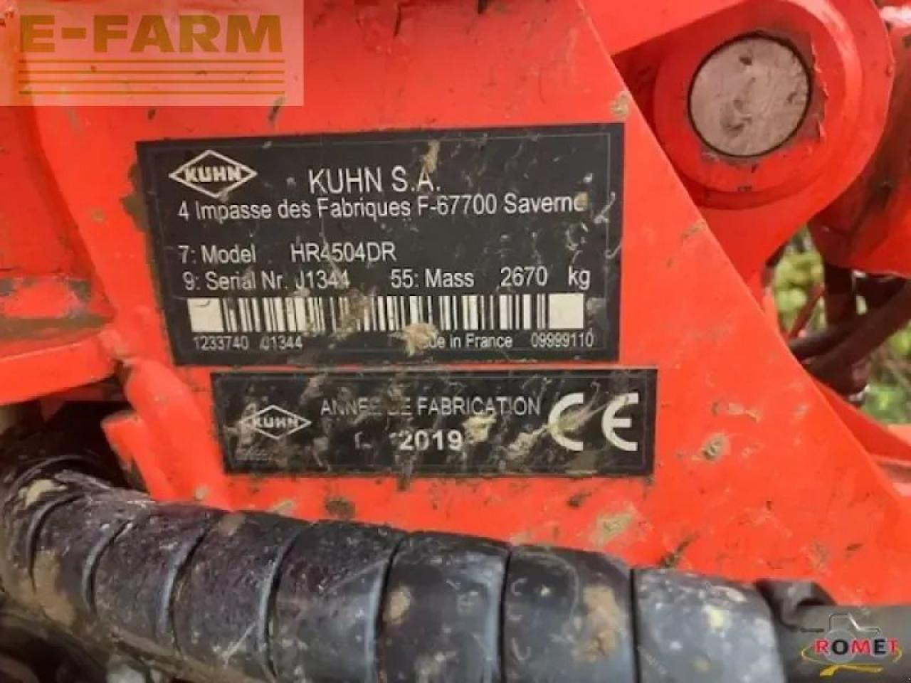 Kuhn hr4504r - Outils du sol: photos 2 Kuhn hr4504r - Outils du sol: photos 2