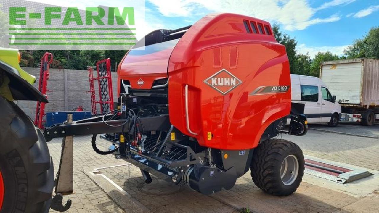 Kuhn vb 3160 oc 14 - 14 messer schneidwerk, isobus, 2. riemenantrieb, high silage satz - Presse à balles cubiques: photos 1 Kuhn vb 3160 oc 14 - 14 messer schneidwerk, isobus, 2. riemenantrieb, high silage satz - Presse à balles cubiques: photos 1