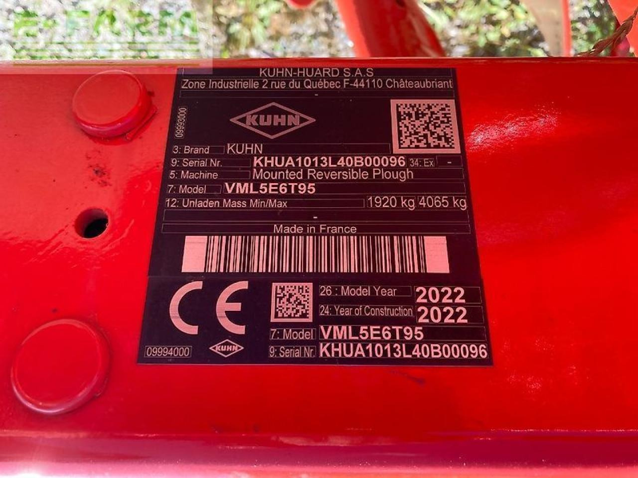 Kuhn vml5et9095lp - Charrue: photos 5 Kuhn vml5et9095lp - Charrue: photos 5