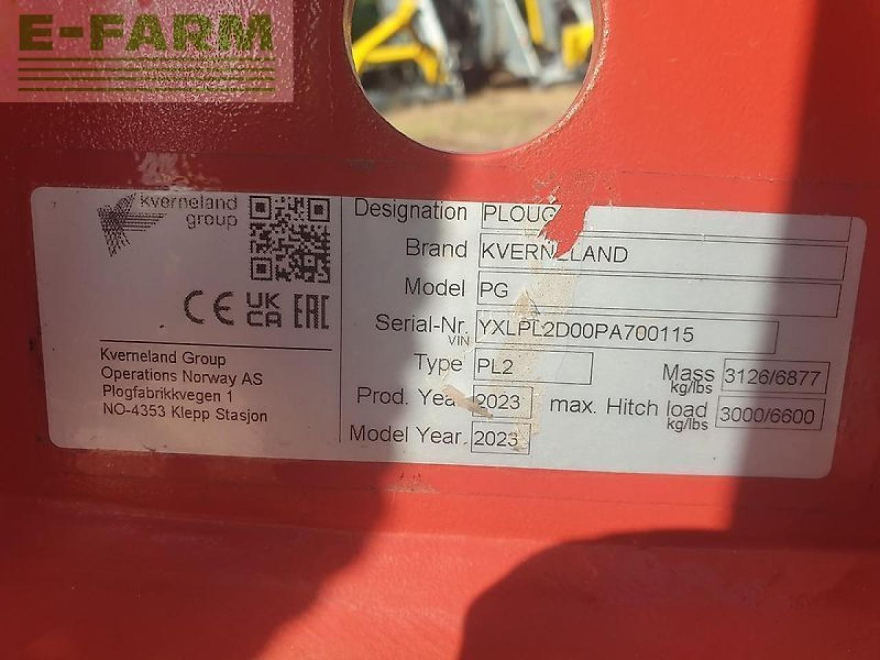 Kverneland pg 100-6 mit packerarm - Charrue: photos 4 Kverneland pg 100-6 mit packerarm - Charrue: photos 4