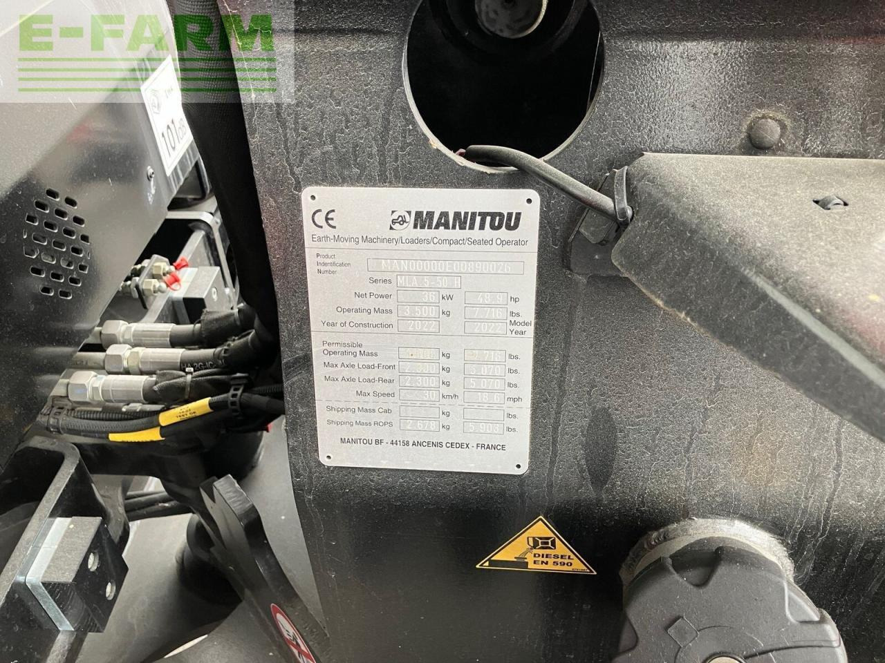 Mini pelle Manitou manitou mla 5-50: photos 11 Mini pelle Manitou manitou mla 5-50: photos 11