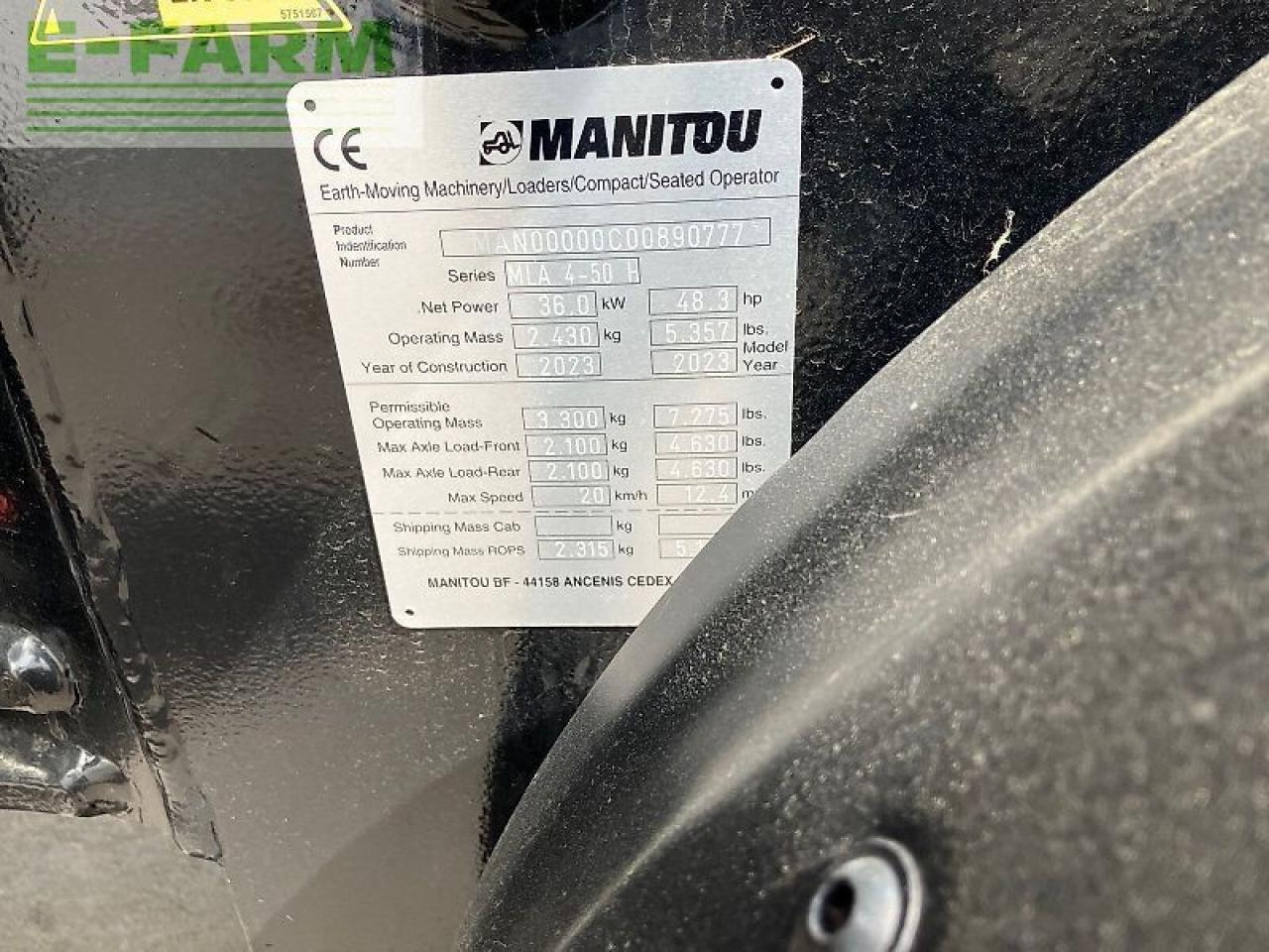 Valet de ferme Manitou mla 4-50: photos 10 Valet de ferme Manitou mla 4-50: photos 10