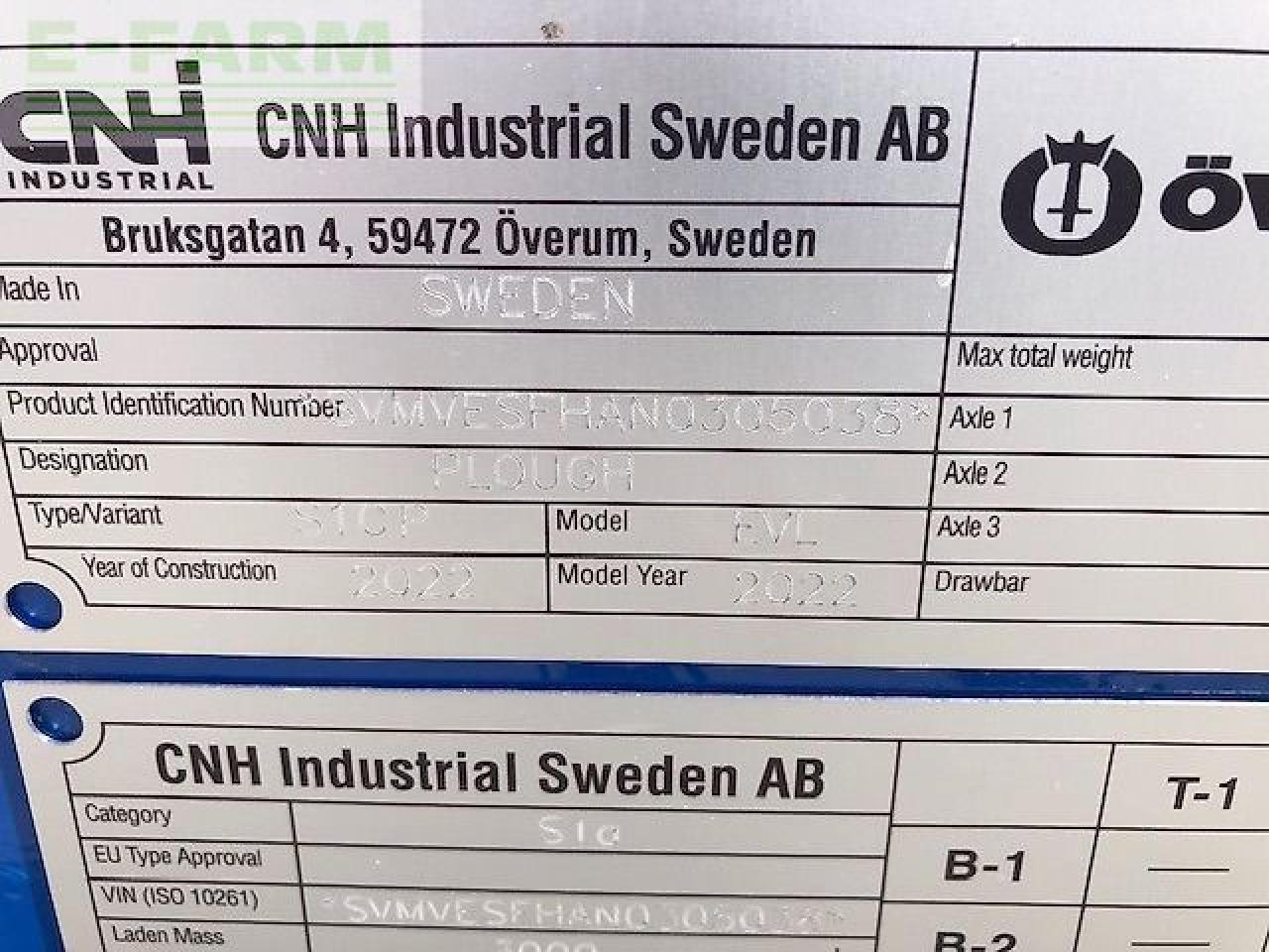 Överum evl 71080h - Charrue: photos 3 Överum evl 71080h - Charrue: photos 3