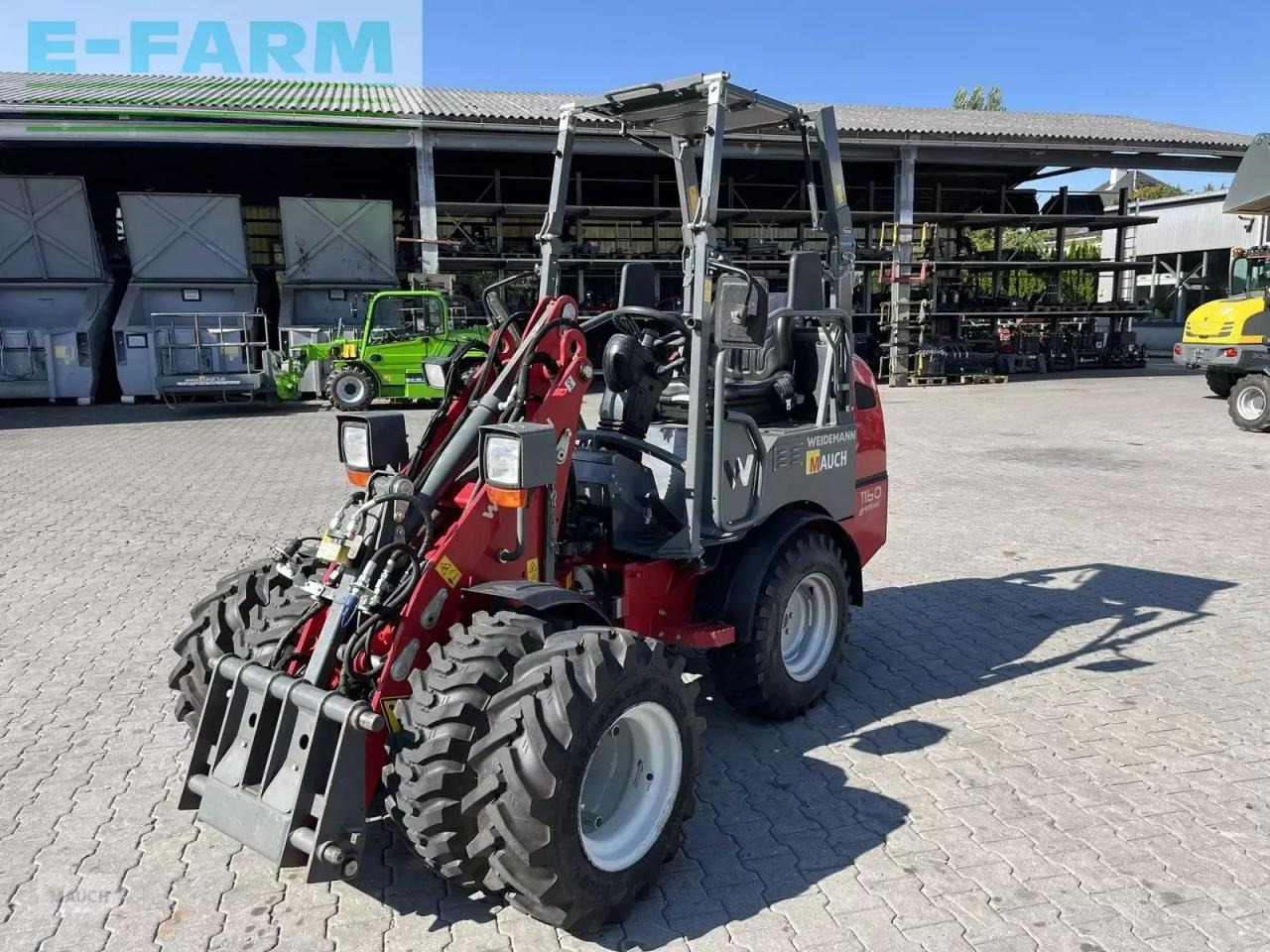 Weidemann 1160e mit 350h, klappdach, straßenzulassung - Chargeuse sur pneus: photos 2 Weidemann 1160e mit 350h, klappdach, straßenzulassung - Chargeuse sur pneus: photos 2