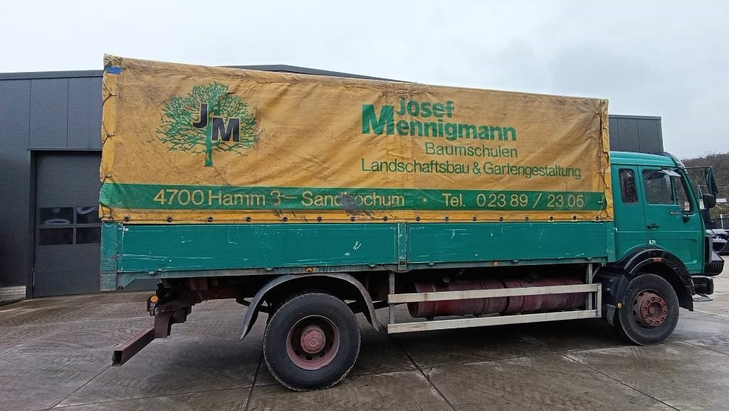 Mercedes-Benz SK 1628, Pritsche, Plane, Alubordwände 3-seitig - Camion à rideaux coulissants: photos 1 Mercedes-Benz SK 1628, Pritsche, Plane, Alubordwände 3-seitig - Camion à rideaux coulissants: photos 1