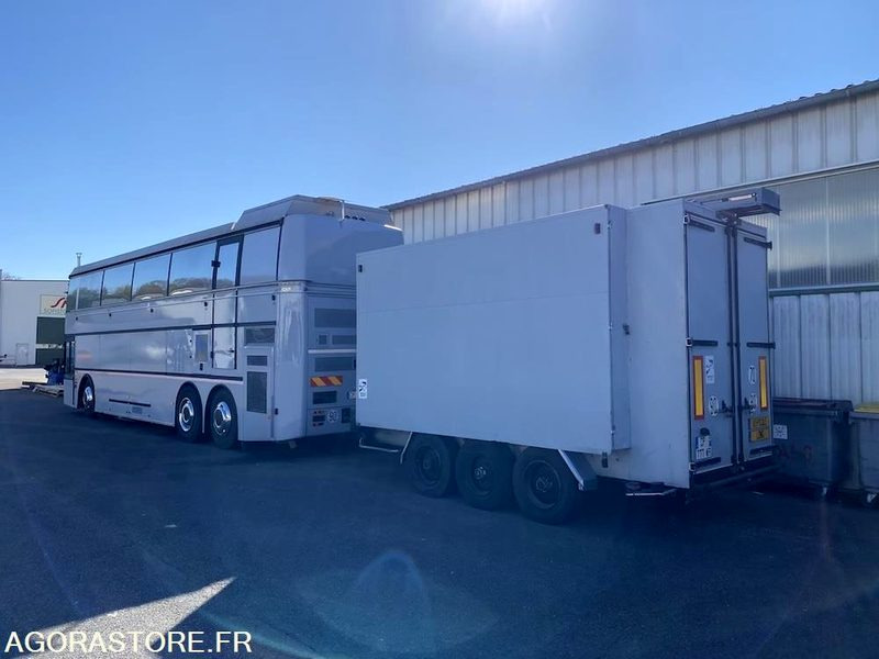 BUS VIP DOUBLE ETAGE MOTORHOMEVIP VANHOOL + REMORQUE + AUVENT DE RECEPTION - Camion magasin, Bus: photos 3 BUS VIP DOUBLE ETAGE MOTORHOMEVIP VANHOOL + REMORQUE + AUVENT DE RECEPTION - Camion magasin, Bus: photos 3