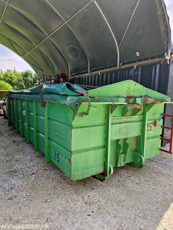 BENNE céréales 15m3 bon état, non percée avec bâche - Camion: photos 1 BENNE céréales 15m3 bon état, non percée avec bâche - Camion: photos 1