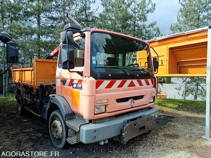 Camion Renault 16T Tribenne Grue M150/12 BC-867-AS - Camion: photos 2 Camion Renault 16T Tribenne Grue M150/12 BC-867-AS - Camion: photos 2