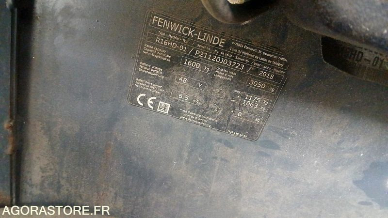 Chariot frontal - Fenwick - 2018 - R16 - Chariot à mât rétractable: photos 4 Chariot frontal - Fenwick - 2018 - R16 - Chariot à mât rétractable: photos 4