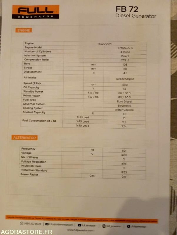 GROUPE ELECTROGENE 70 KVA - Groupe électrogène: photos 3 GROUPE ELECTROGENE 70 KVA - Groupe électrogène: photos 3