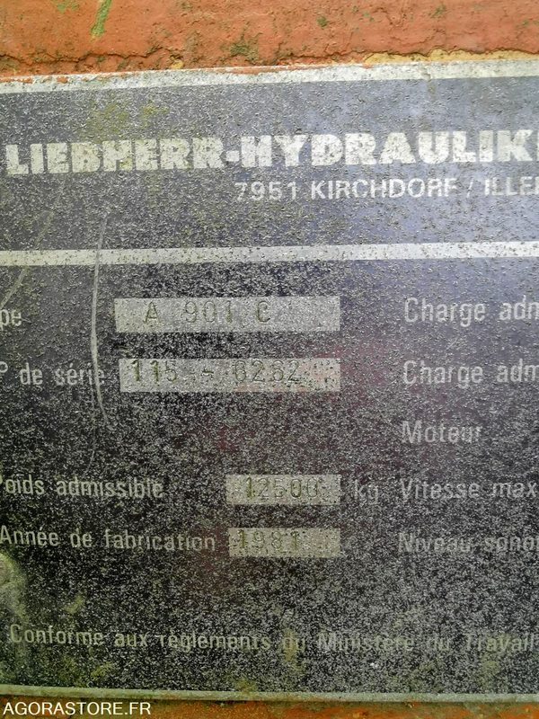 Pelle PELLE GRUE LIEBHERR A901C - 1981: photos 7